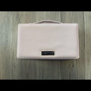 Captiv8 Small Blush Travel Bag with Adhesive, No movement Makeup Bag